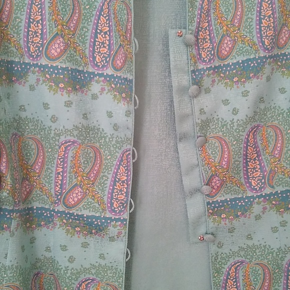 ADRIANNA PAPELL| Women 100% Silk | A-line Full| 8| Paisley| Skirt Sets | - Picture 11 of 15